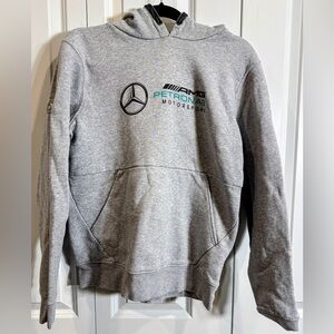 AMG Petronas Gray Teal Hoodie F1 Racing Medium Heavyweight Branded.London